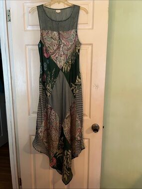 Anthropologie Tiny Trouvaille Floral & Paisley patchwork dress Size M
